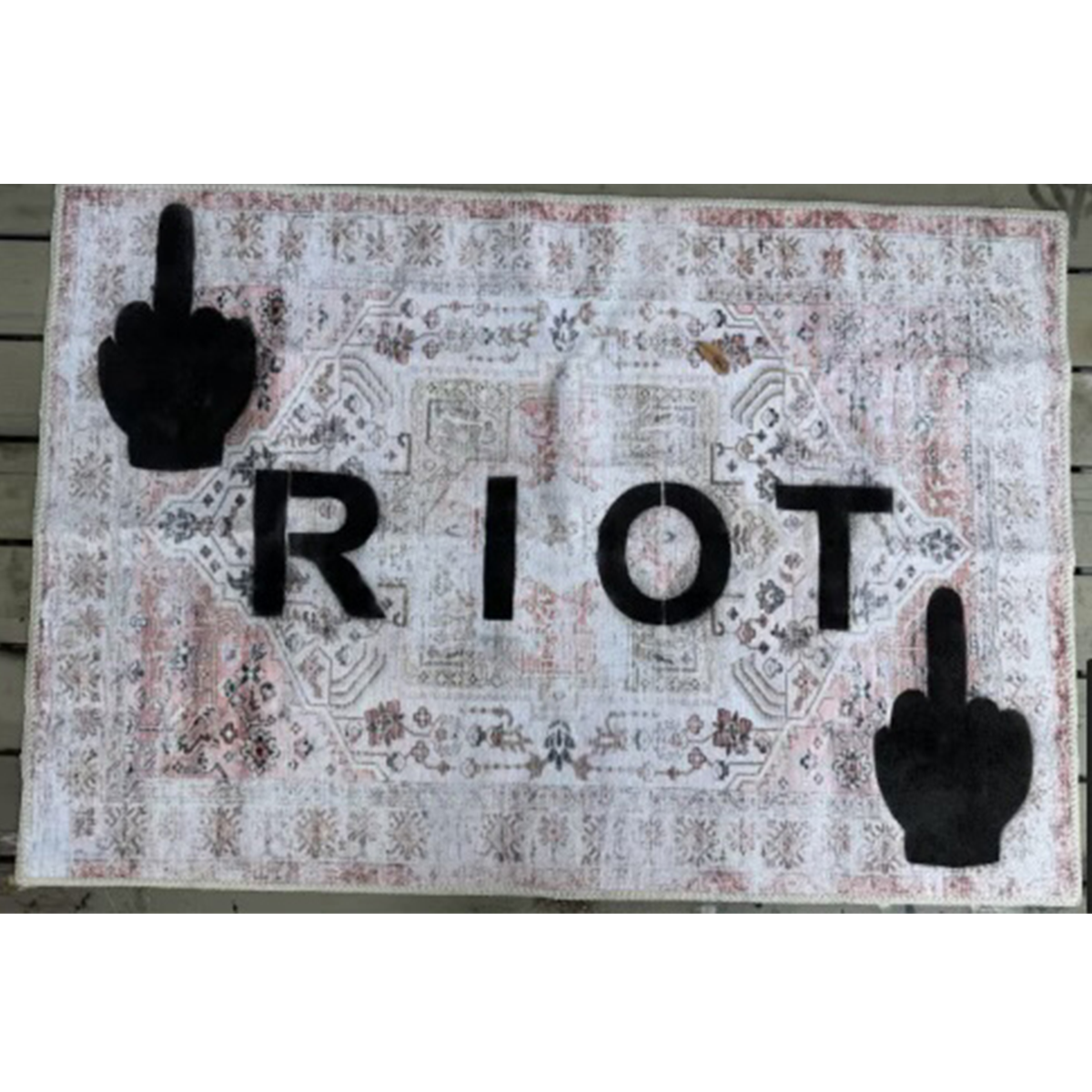 HAND-PAINTED RIOT RUG